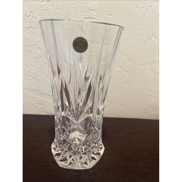 Unbranded Other - #2270** “4x8”Vintage 80’s  Clear Cut Crystal Vase - Clear